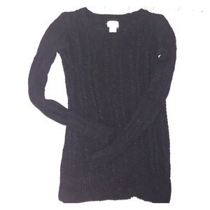 Long sleeve black motherhood maternity sweater
